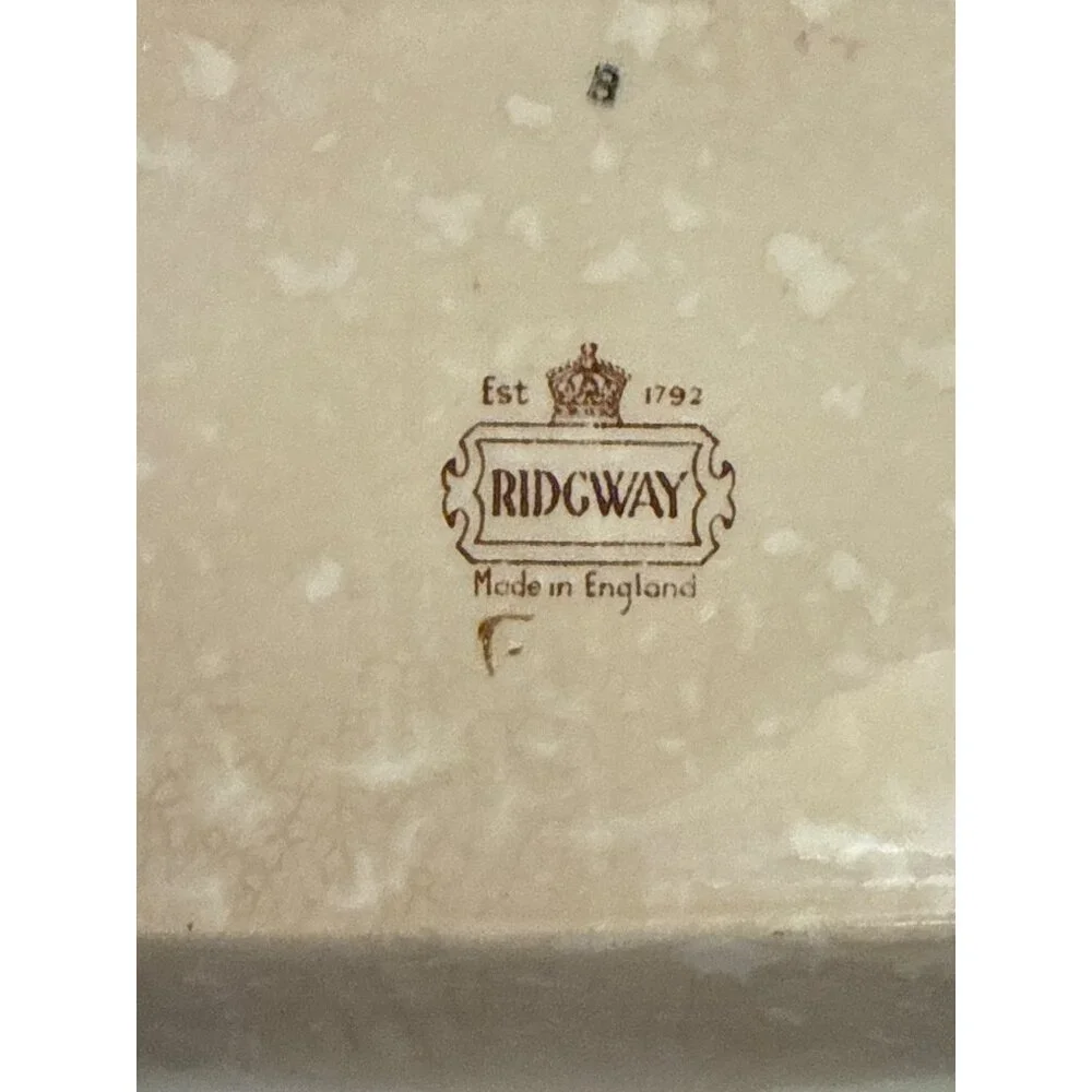 Vintage Ridgway England Floral Chintz Ceramic Serving Tray Platter With Handles - Picture 4 of 6